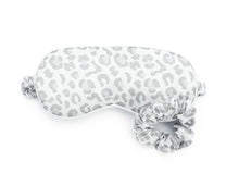 Load image into Gallery viewer, Lemon Lavender Silky Satin Eye Mask & Scrunchie Set
