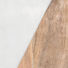 Load image into Gallery viewer, White Marble Wood Cutting Board Lg - GoldenLadderInteriors