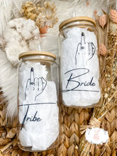 Load image into Gallery viewer, Bride Tribe Decorative Drinking Glass