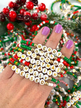 Load image into Gallery viewer, Mix Christmas Holiday Stretchy Bracelets: 40 Bracelets
