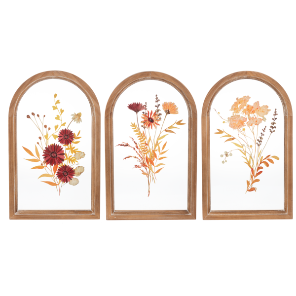 Arch Framed Pressed Flower Wall Decor - CB186002