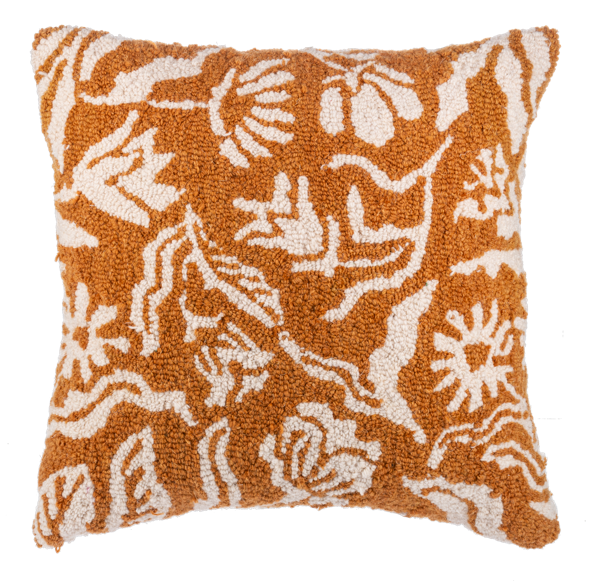 Punch Hook Floral Pillow-CB186004