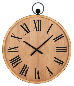 Wood Wall Clock with Roman Numerals-CB186258