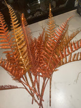 Load image into Gallery viewer, Fall Glitter Fern Spray
