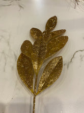 Load image into Gallery viewer, Glitter Oval Leaf Spray
