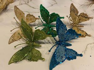 Glitter Butterfly Clip