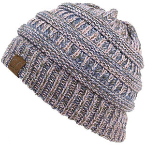 Multicolor Ribbed Beanie