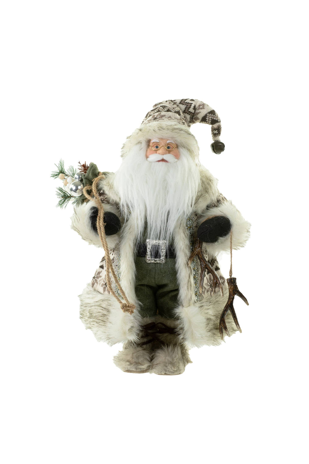 Brown Standing Santa Claus Antlers