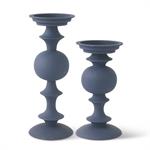 Navy Blue Matte Metal Candleholders Item #: 15503A-BL