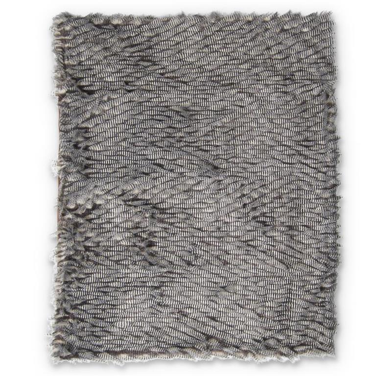 Gray Fur throw Blanket