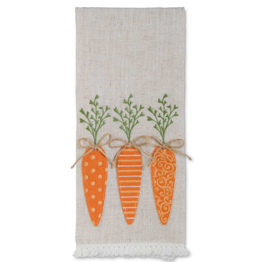 Easter Towel w/ Carrots - 16413B