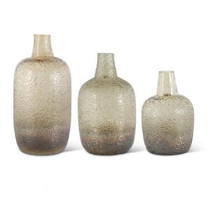 Brown & Copper Ombre Glass Bottles 17404B