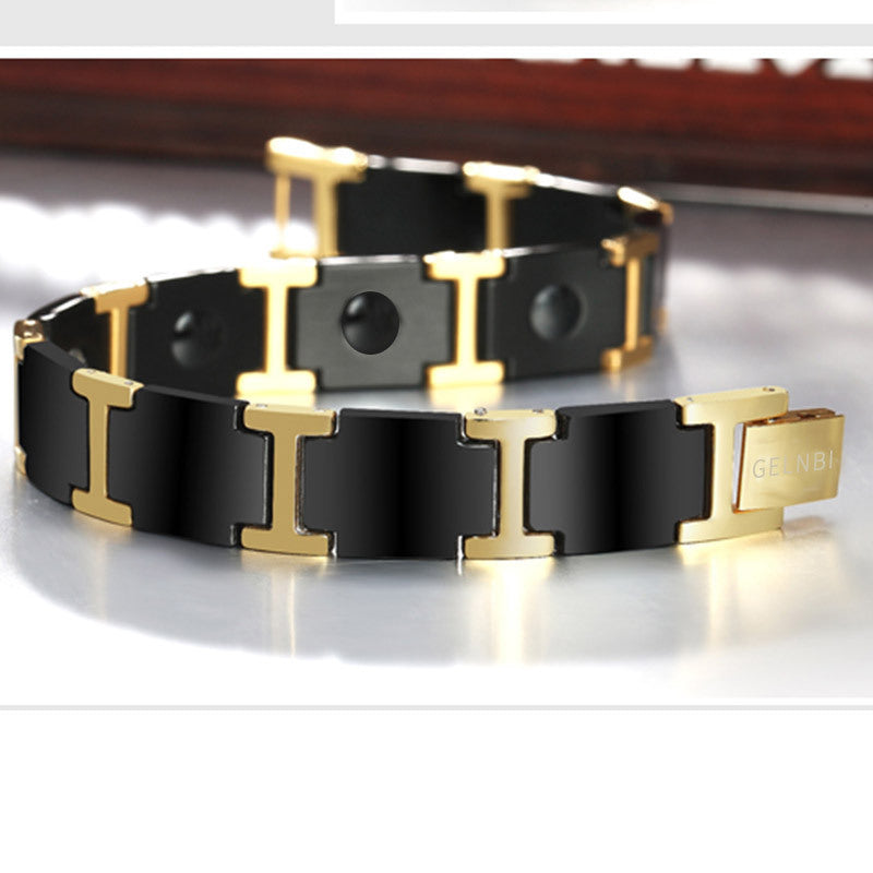 Golden Flat Chain Bracelet - GoldenLadderInteriors