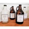 Half Gallon Glass or Amber Jar-Laundry Detergent, Bleach and Softener with Pump or Cap