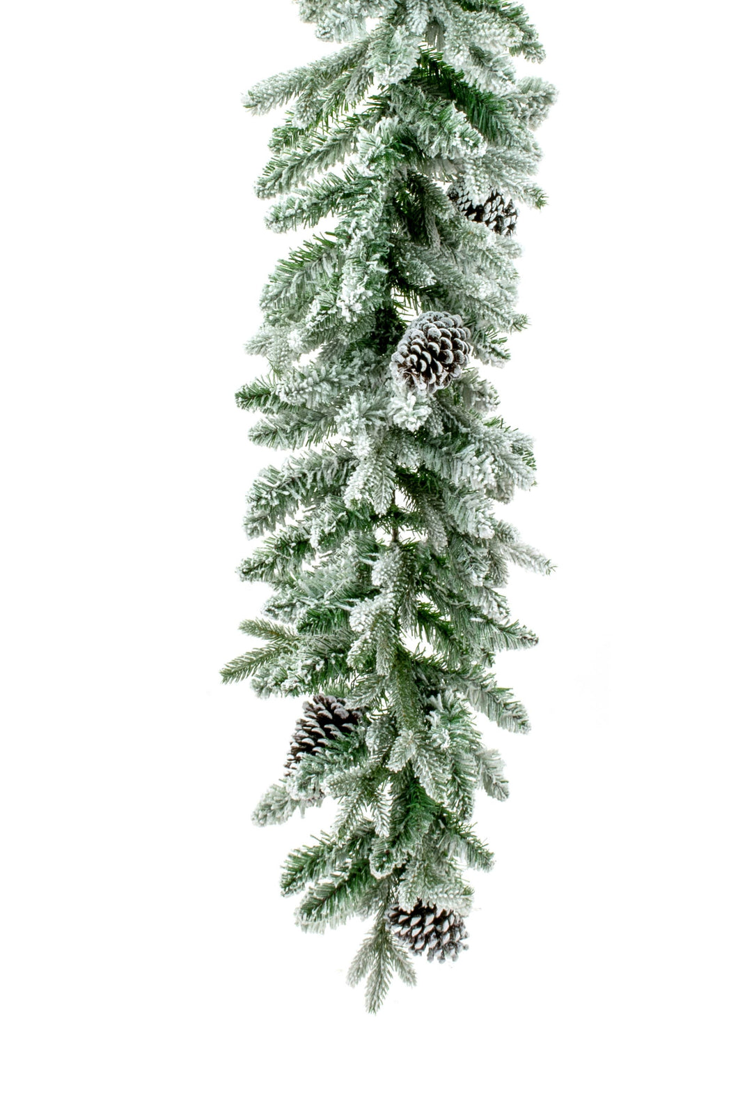 Green Frosted Mixed Tip Pine Garland
