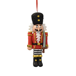 Nutcracker Ornament - Red Black White