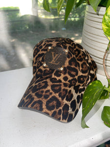 Louis Vuitton Upcycled Leopard Hat - LV