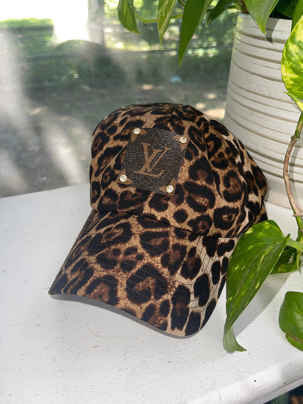 Louis Vuitton Upcycled Leopard Hat - LV