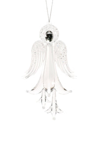 Clear Hanging Angel Ornament