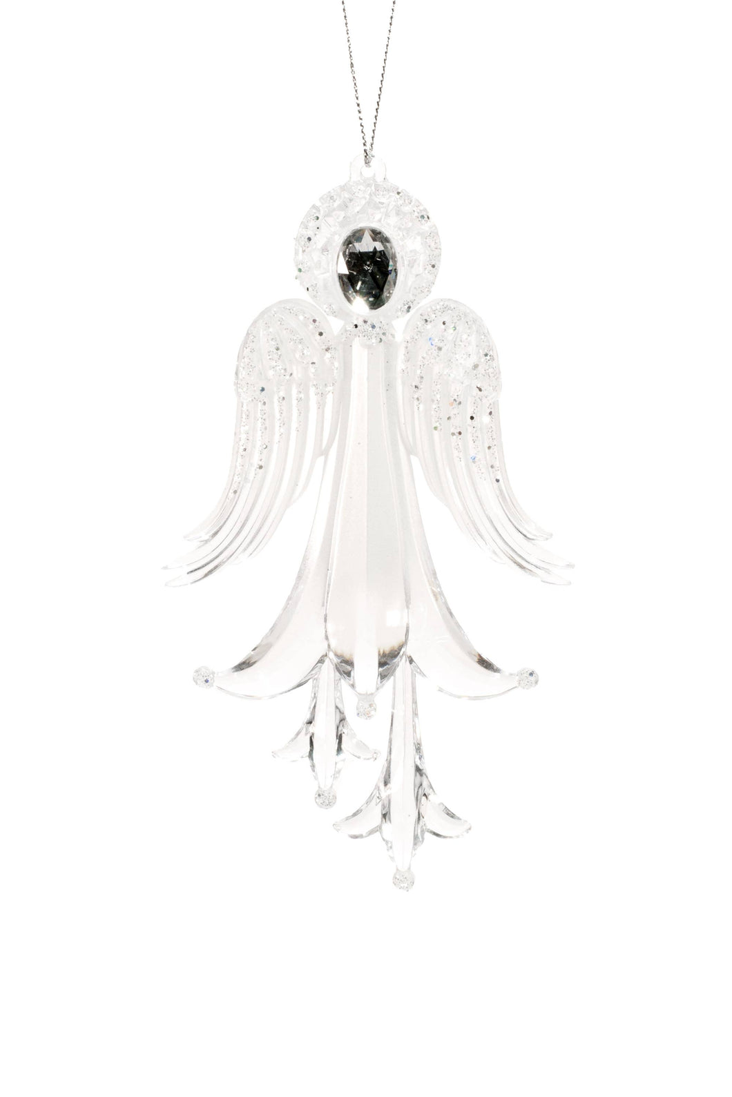 Clear Hanging Angel Ornament