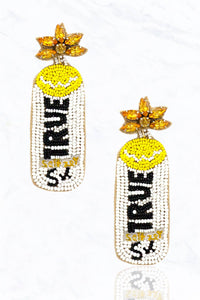 Beaded True Seltzer Can Earrings