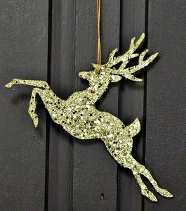 Glitter Reindeer Ornament