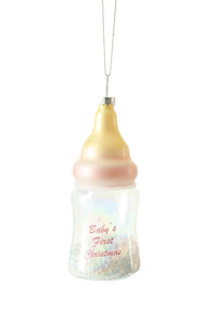 Pink Hanging Baby Bottle Ornament