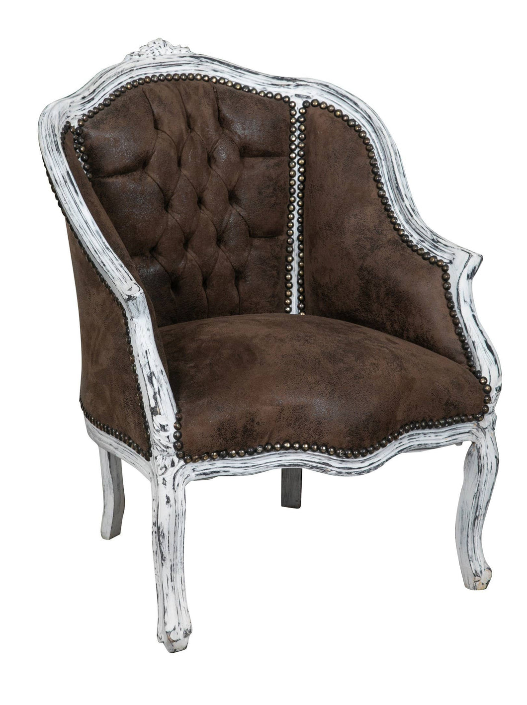 French Style Solid Wood Armchair