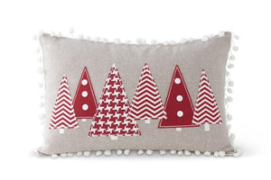 Red Christmas Tree Pillow - 53015A