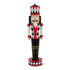 Black Red & White Soldier Nutcracker - 53516B