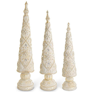 Gold Resin Jeweled Trees Item - 54256A