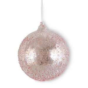 Pink Glass Round Ornament