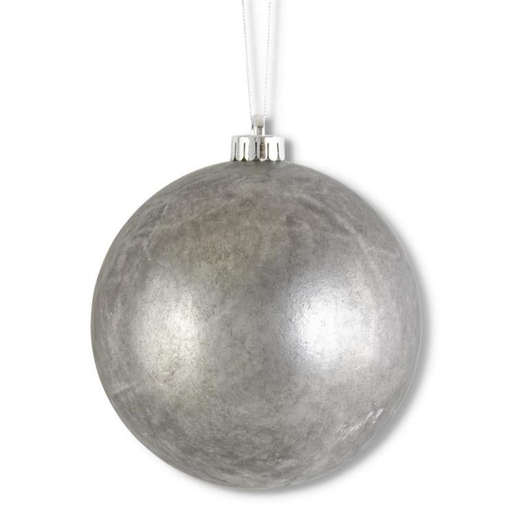 Silver Mercury Round Ornament