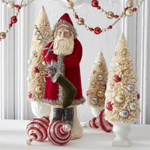 Load image into Gallery viewer, Santa with Dark Red Coat Holding a Tree - 54802A-RD
