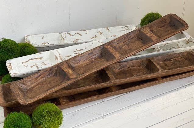 Wood tray - GoldenLadderInteriors