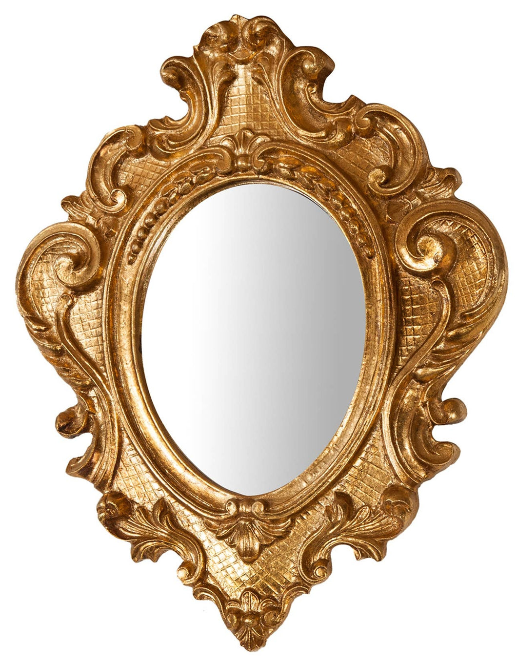 Wooden Gold Leaf Finish Mirror