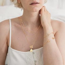 Load image into Gallery viewer, Boho Gold chain &amp; 3 tier Necklaces
