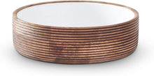 Load image into Gallery viewer, Ribbed Mango Wood Bowls w/white center
