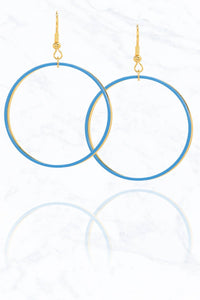 Round Metal Hoop Earrings