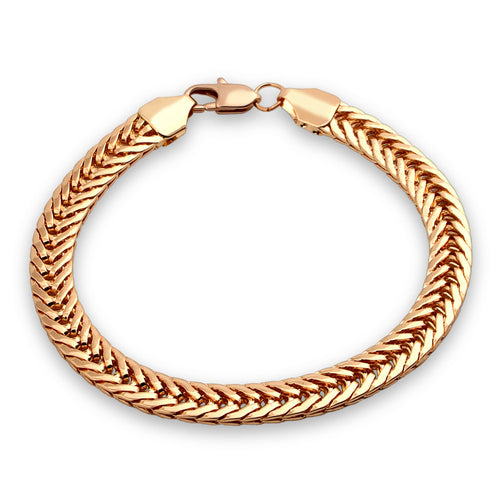 Golden Flat Chain Bracelet - GoldenLadderInteriors