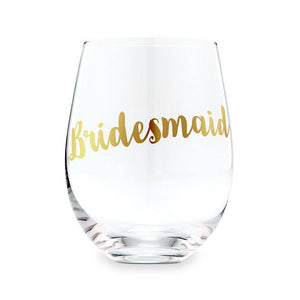 Stemless Wine Glass - Bridal