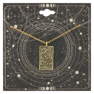 Tarot Arcana Gold Moon Necklace