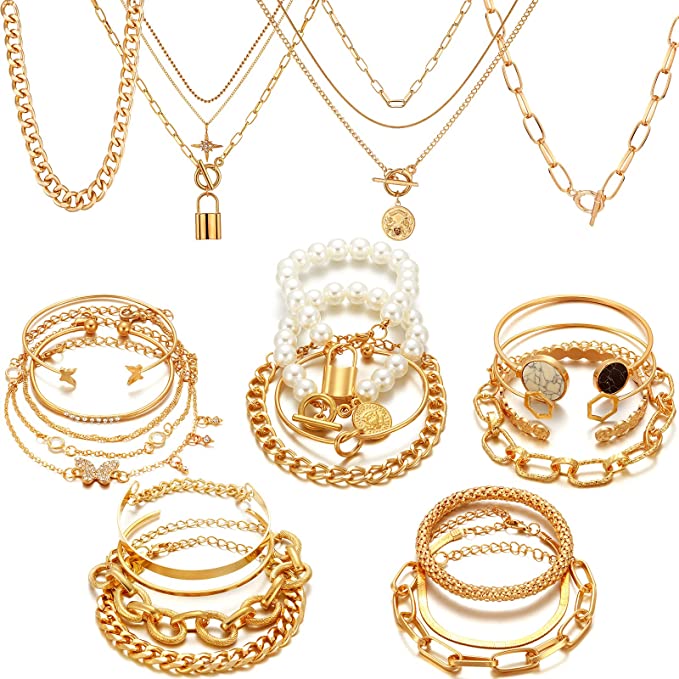 Boho Gold Chain Bracelets