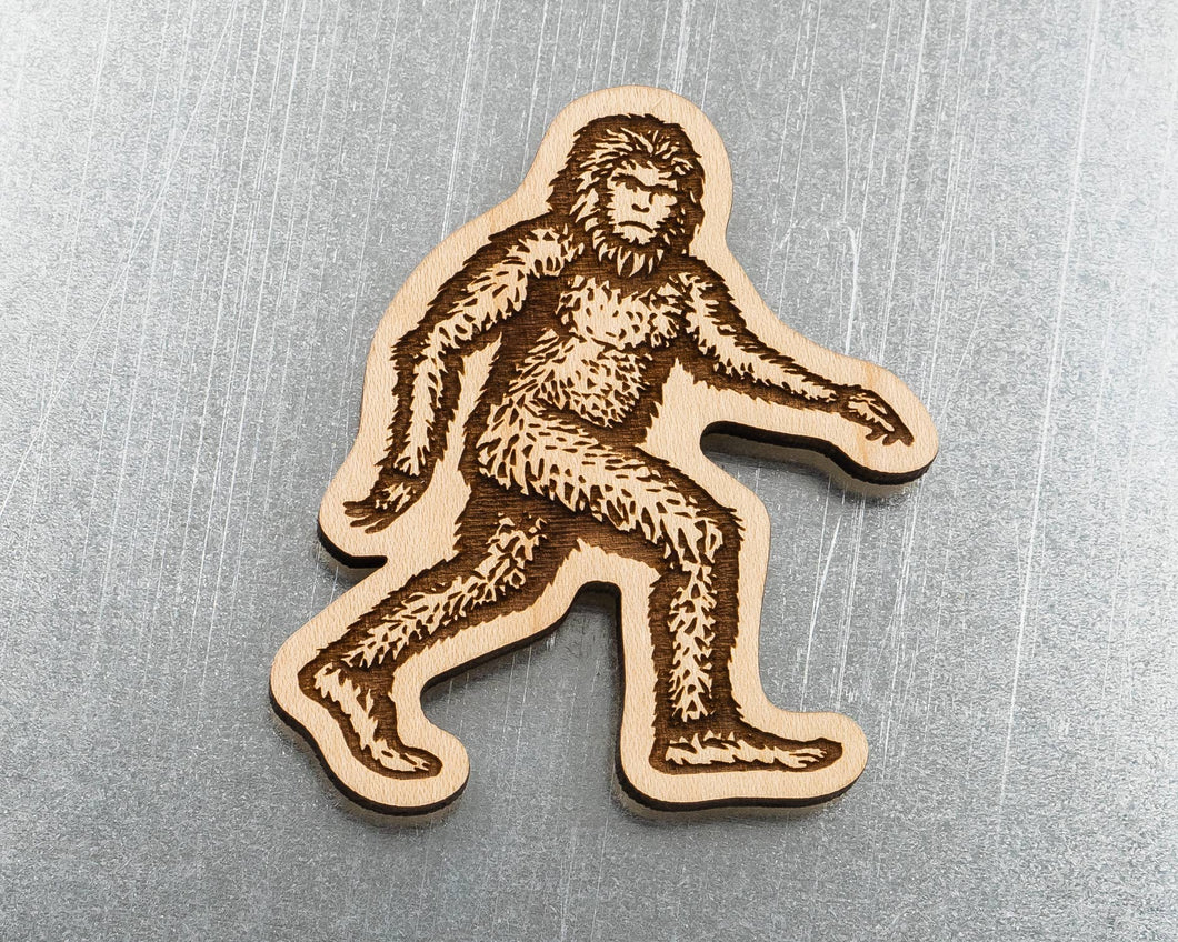 Sasquatch Wood Magnet