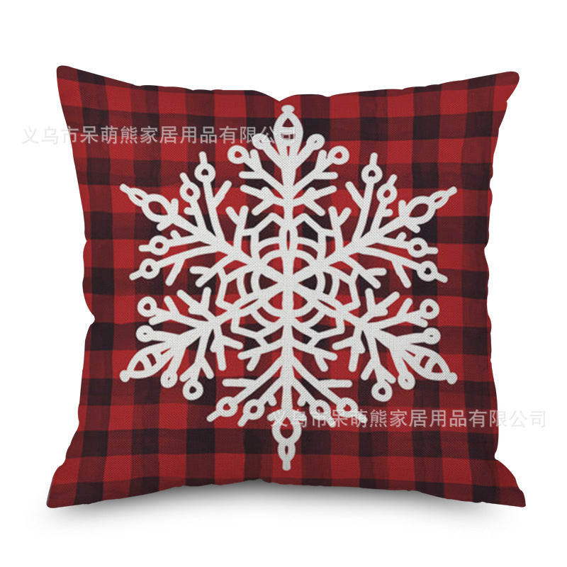 Plaid Christmas Themed Pillow Case for Christmas Season