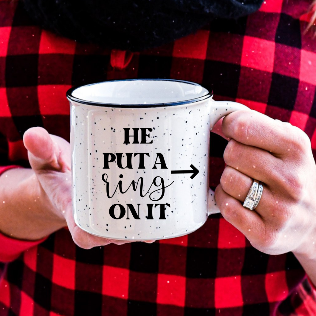 He put a ring on it -Camp style Mug