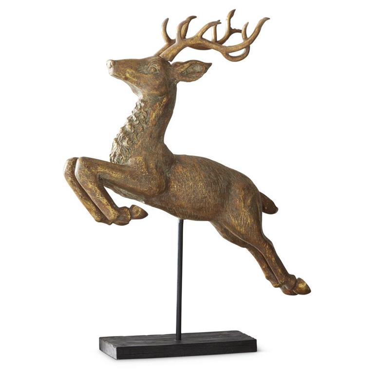 Gold Flying Reindeer - B3988