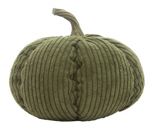 Green Corduroy Pumpkin