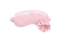 Load image into Gallery viewer, Lemon Lavender Silky Satin Eye Mask &amp; Scrunchie Set
