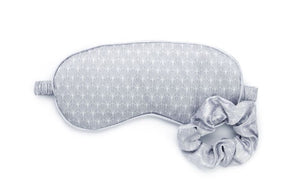 Lemon Lavender Silky Satin Eye Mask & Scrunchie Set
